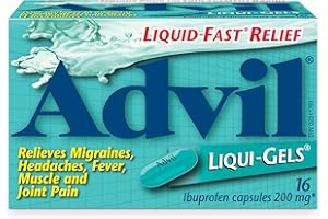 Advil Regular Strength Ibuprofen Pain Relief Liquid-Gels, Fast Acting Pain Relief for Migraine, Arthritis, Back, Neck, Joint,