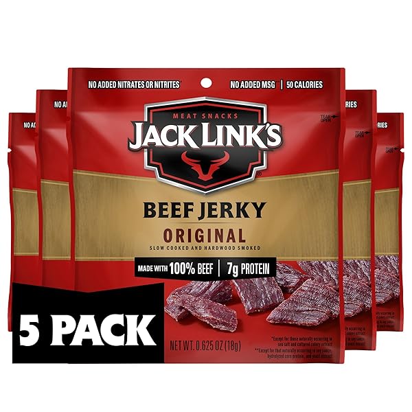 JACK LINK’S BEEF JERKY, ORIGINAL, MULTIPACK BAGS –...