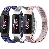 PBFairyy Nylon Bands Compatible with Fitbit Luxe Bands, Solo Loop Adjustable Breathable Fabric Sport Straps Soft Replacement Wristband for Fitbit Luxe for Women Men