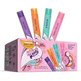 Wyler's Light Watertok Sugar Free Freeze Pops, Variety Pack, 40 Count | 1.7 oz, Freeze &amp; Eat Popsicles, Frozen Snacks Dessert Bars, Cotton Candy, Peach Ring, Mermaid, Unicorn