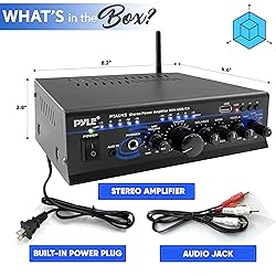 Pyle Home Bluetooth Audio Power Amplifier 2X120