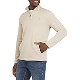 Chaps Men's Regular Fit Long Sleeve Midweight Quarter Zip Fleece Pullover Sweater (S-XXL)