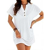 Blooming Jelly Womens Swimsuit Coverup Swimwear Beach Cover Ups Bikini Bathing Suit Cover Up Swim Suit Pool Coverups