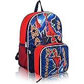Fast Forward Marvel Spiderman Backpack With Lunch Box for Boys | Spiderman Insulated Lunch Bag Lunch Box for Boys, Girls, Toddlers | Spider-Man Backpack for School and Reusable Lunchbox, SPCFL34AR