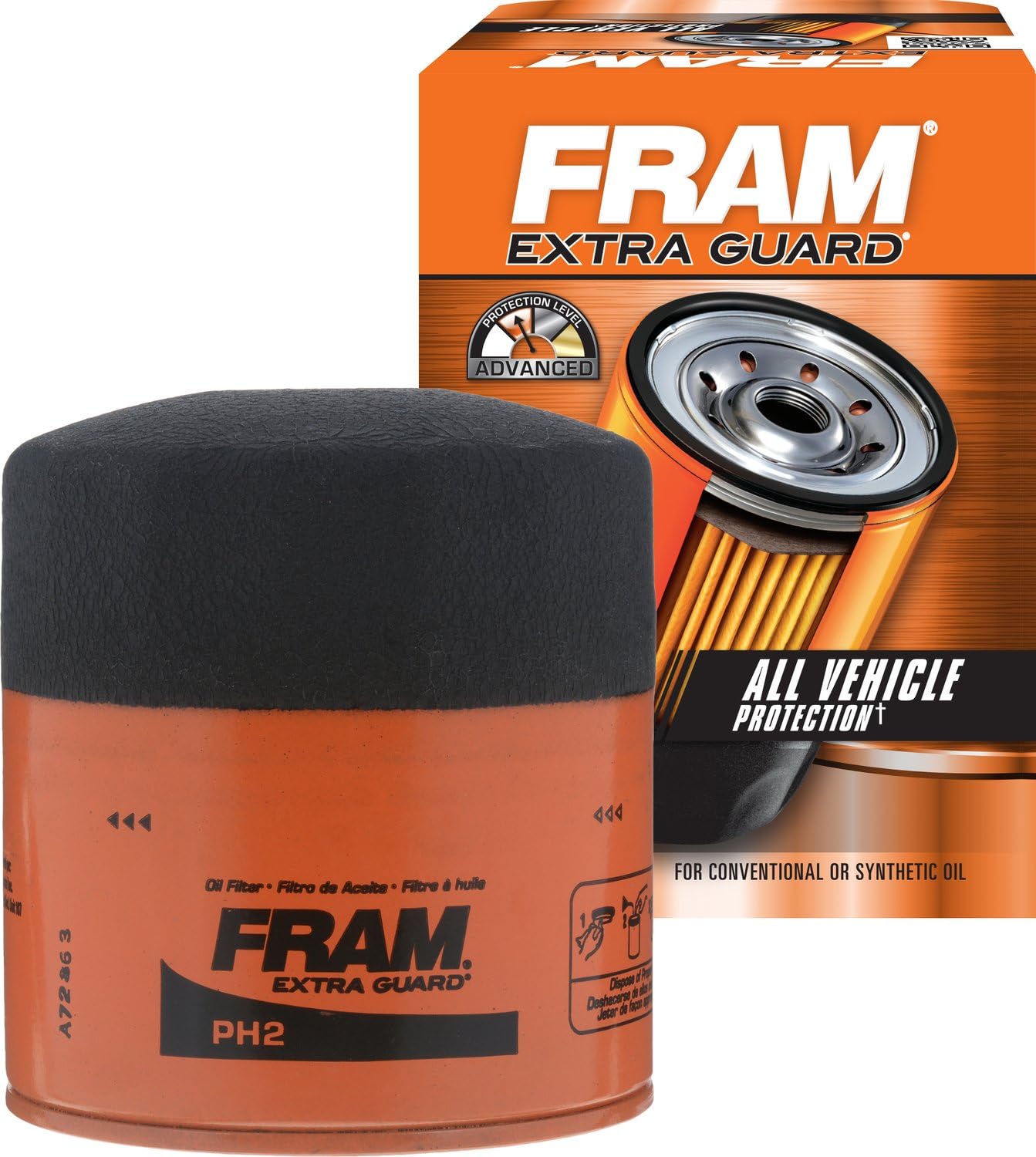FRAM PH2 Extra Guard Passenger Car SpinOn Oil Filter Amazon.co.uk