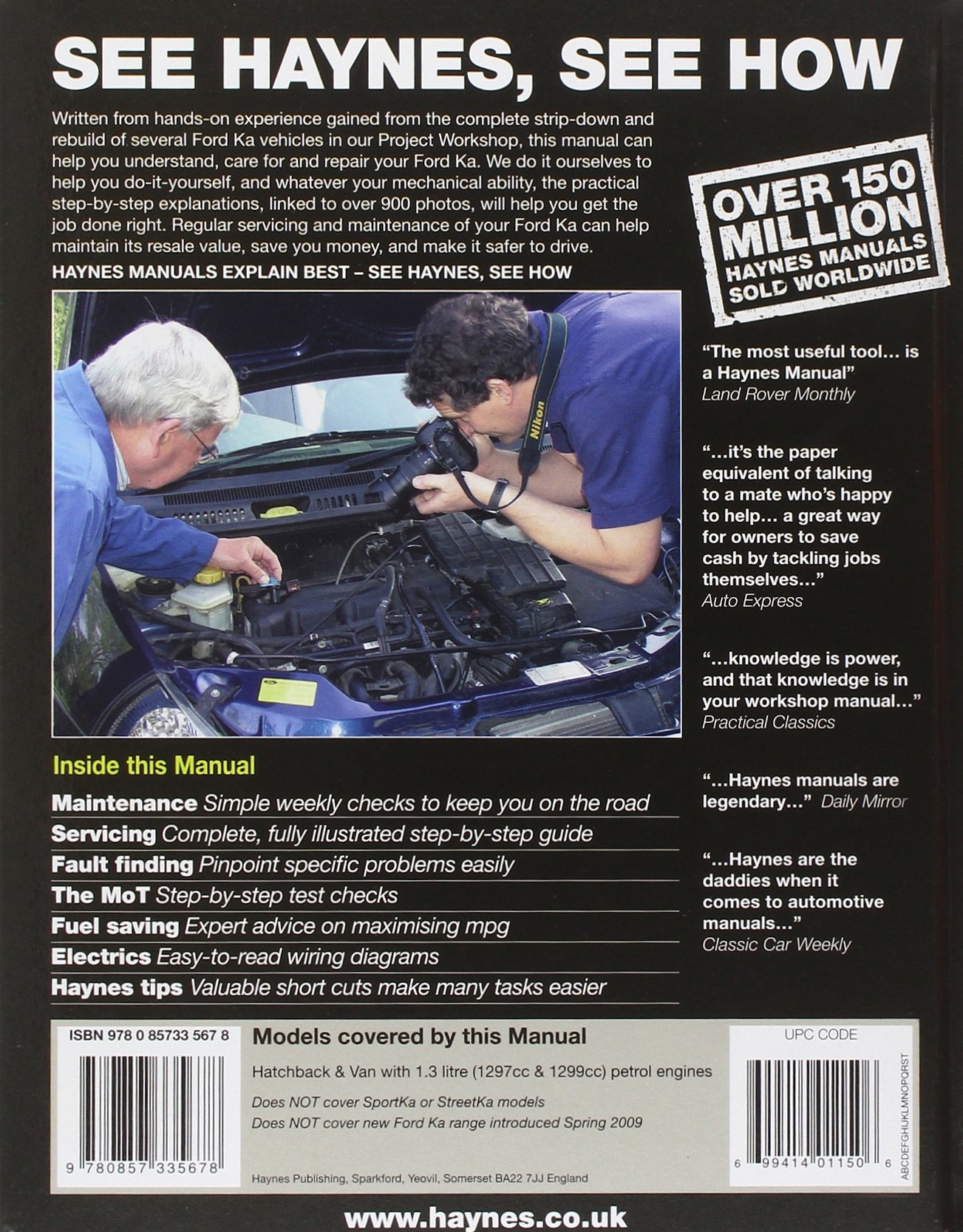 Ford Ka Service and Repair Manual: 96-08 (Haynes Service and Repair Manuals):  Amazon.co.uk: A. K. Legg, M. R. Storey: 9780857335678: Books