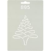 Quilting Creations Christmas Tree Quilt Stencil, 4"