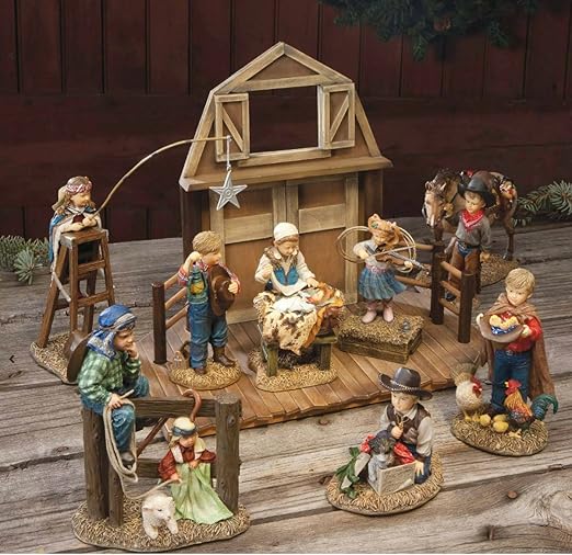 Nativity Unbridled Wonder WESTERN CHRISTMAS Cowboy Chil Amazon.co.uk Kitchen & Home