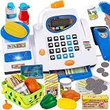 Hersity Childs Till Cash Register with Scanner Play Money 31x15x12cm Toys view 1