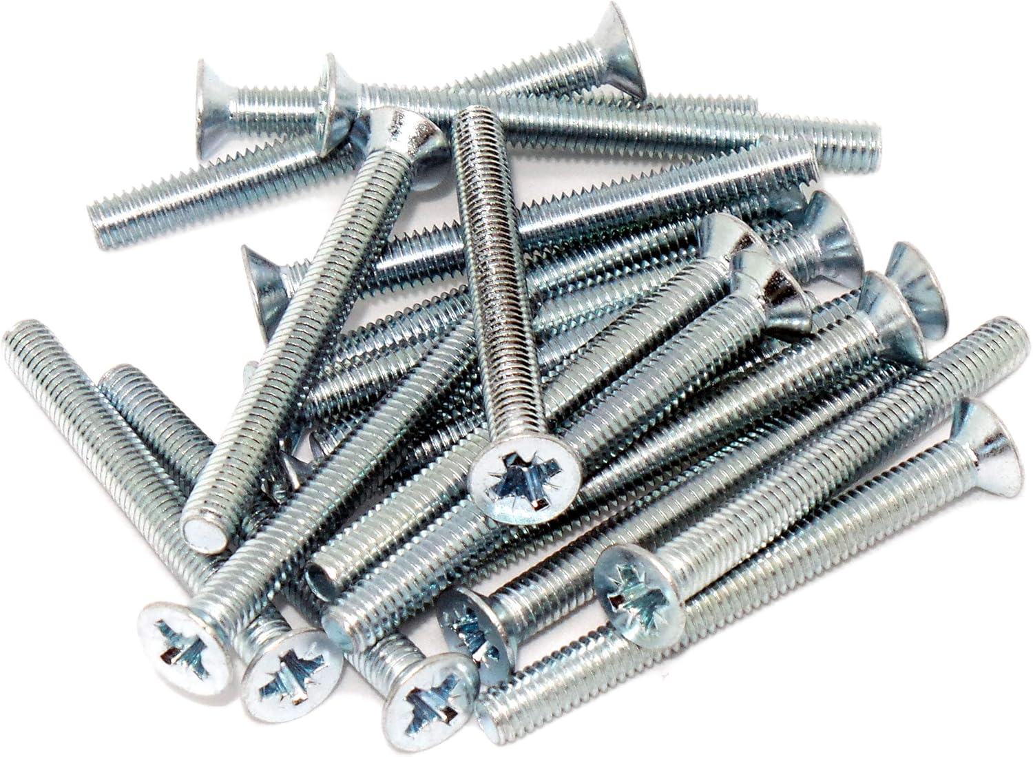M4 (4mm x 40mm) Pozi Countersunk Machine Screw (Bolt) Steel (Pack of 20) Amazon.co.uk DIY