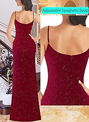 VFSHOW Womens 2025 Sparkly Formal Prom Maxi Dresses
