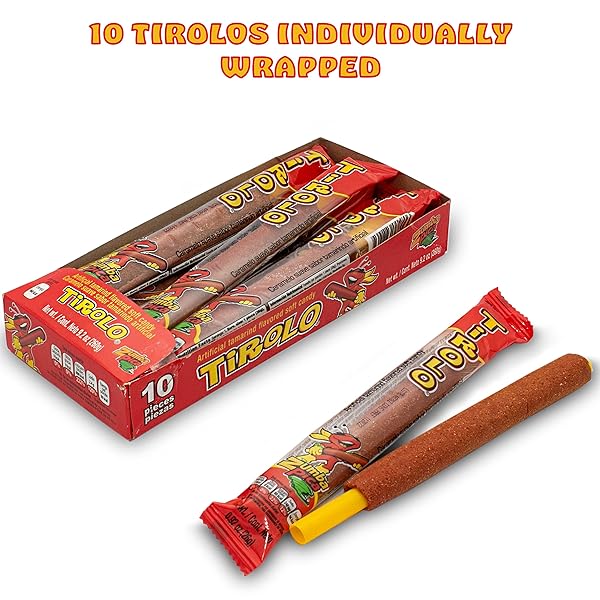 ZUMBA PICA TIROLO TAMARIND STRAW (10 COUNT) – TAMARINDO MEXICAN CANDY STICKS – TAMARINDO STRAWS – TAMARIND CANDY – TAMARIN STICKS – TAMARIN STRAWS – MICHELADA STRAWS – CARAMELO SUAVE SABOR TAMARINDO