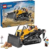 LEGO City Yellow Bulldozer Construction Site Building Toy for Kids, Ages 8+ - Pretend Play Set & Construction-Themed Building