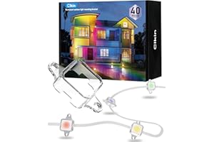 CLKIN Light Clips for Govee Outdoor Lights (Model H705 - H805) It is an Ideal Solution to Replace 3M Adhesive Tape. Easy to Install, it Comes with 40 Brackets and 80 Screws