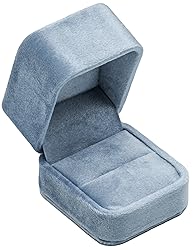 Giftop Velvet Single Ring Box Case Holder for
