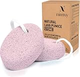 N Nimxy Pumice Stone 2 Pcs Foot Scrubber Natural Callus Remover Pink