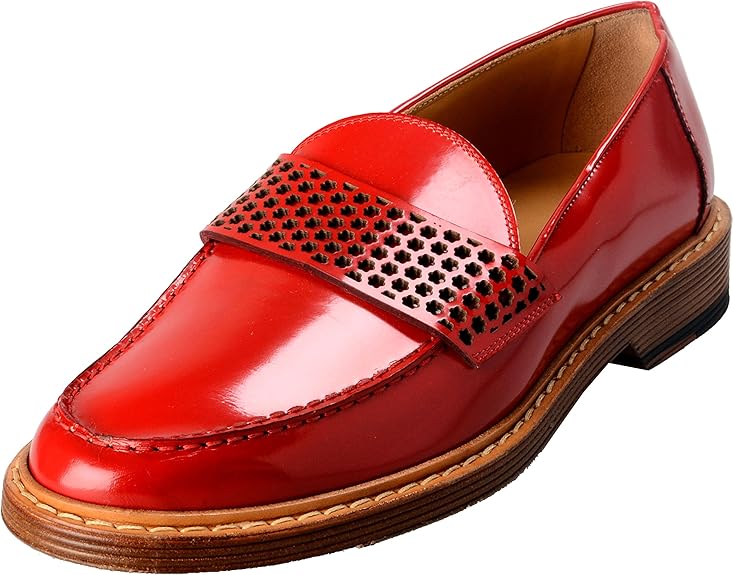 Marc Jacobs Men�s Bright Red Leather Loafers Marc Jacobs Men�s Bright Red Leather Loafers
