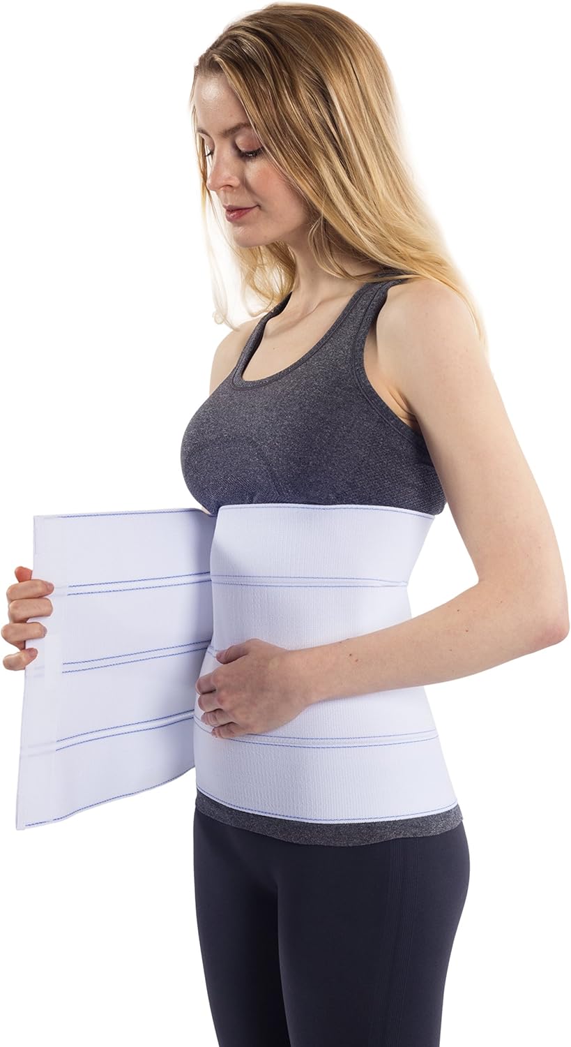 NYOrtho Abdominal Binder Lower Waist Support Belt - Compression Wrap for Men and Women (30" - 45") 4 Panel - 12": Health & Personal Care