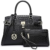 MKP Women Fashion Satchel Handbags and Purses Ladies Top Handle Tote Work Shoulder Bags with Matching Wristlet Wallet