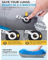 HIKENTURE Camping Pillow with Removable Cover Ultralight Ergonomic Inflatable view 7