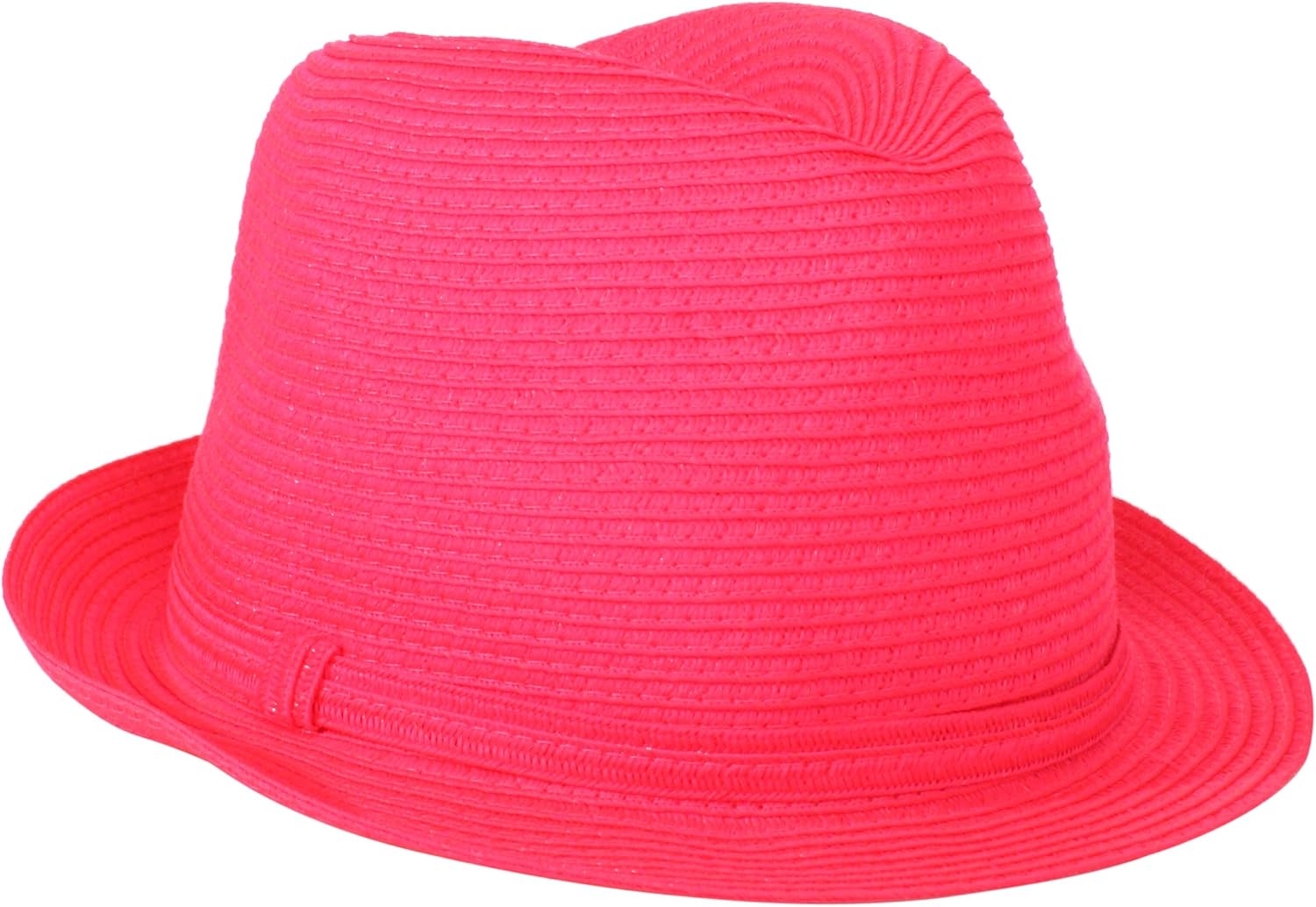 Collection XIIX Women's Fun Spring Fedora Hat, Neon Pink, 57 cm at Amazon Women’s Clothing store