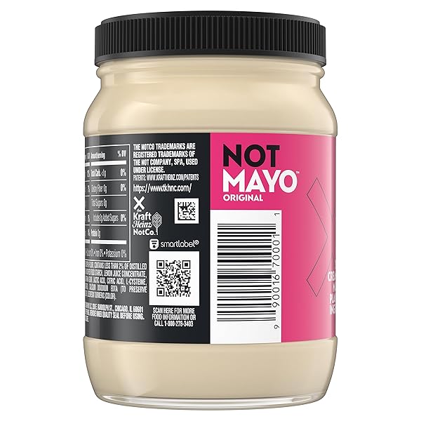 NOTMAYO PLANT-BASED VEGAN MAYO, DRESSING AND SPREAD, 15 FL OZ JAR