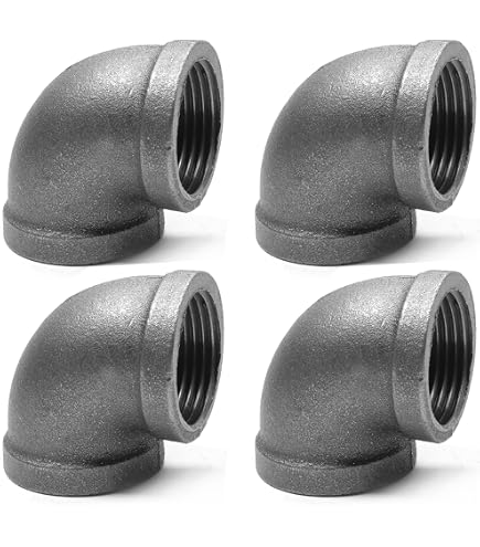 Anvil 8700123600, Malleable Iron Pipe Fitting, 90 Degree Elbow, 1/4" NPT  Female, Black Finish: Amazon.com: Industrial & Scientific