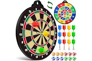 OleFun Dart Board Toys for Boys Age 8-12, 2 in 1 Magnetic & Felt Dartboard, Indoor and Outdoor Game for Kids, Ideal Birthday, for Age 8, 9, 10, 11, 12 Years Old