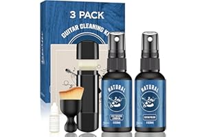 DEVISEV Deviser Guitar Cleaning,All IN ONE Kit,fretboard Lemon oil,Guitar Polish,Guitar String cleaner,Cleaning Brush, Cleaning cloth for guitar cleaning and maintenance