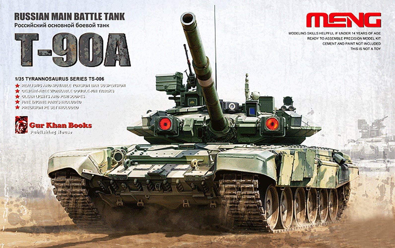 Meng "Model 1:35 Russian T-90 Main Battle Tank Kit (Multi-Colour)