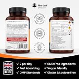 New Leaf Vitamin C Tablets 1000mg Rosehip Bioflavonoids 360 UK Made view 6