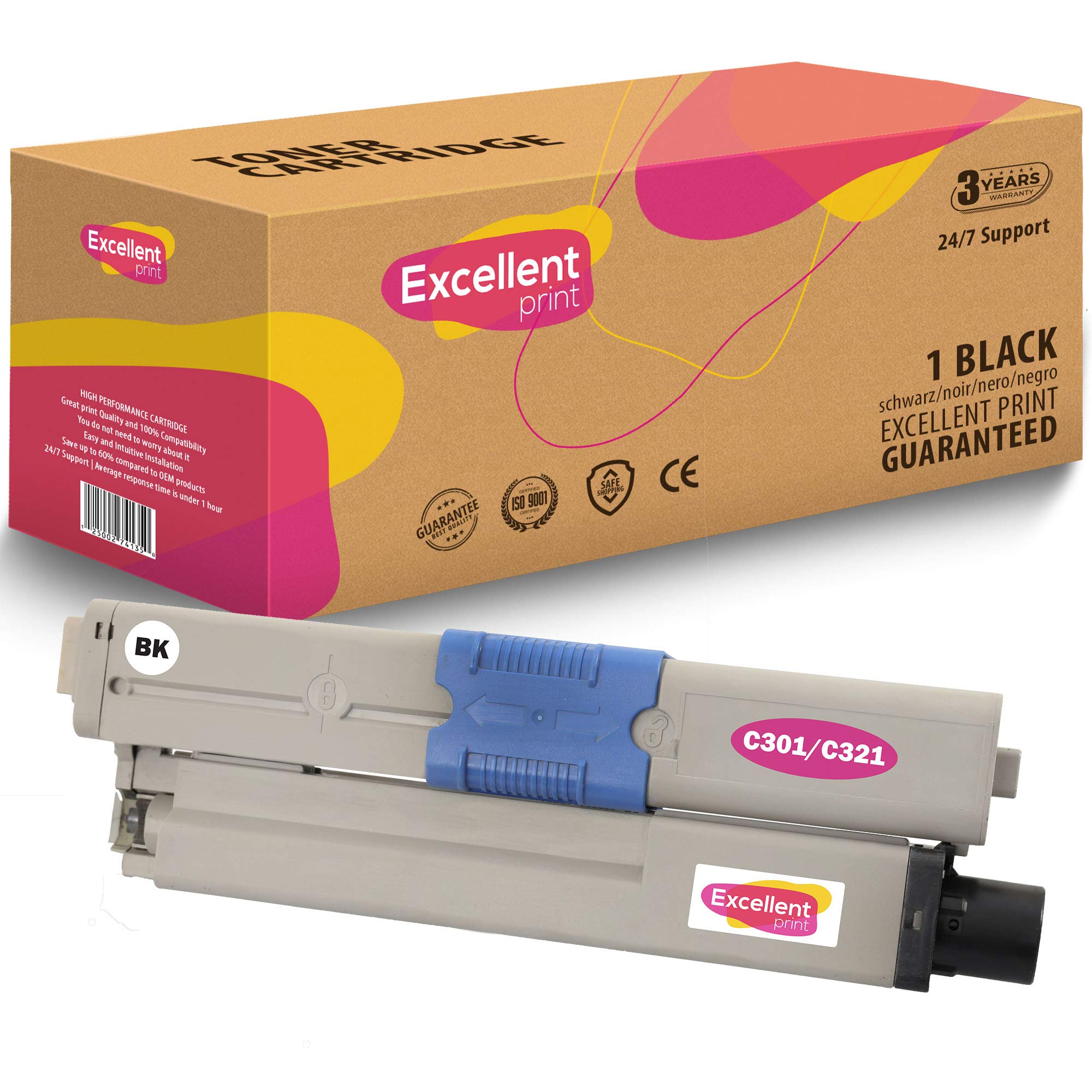 Excellent Print C301/C321 Compatible Toner cartridge for OKI C301 C321dn MC332dn MC342dnw