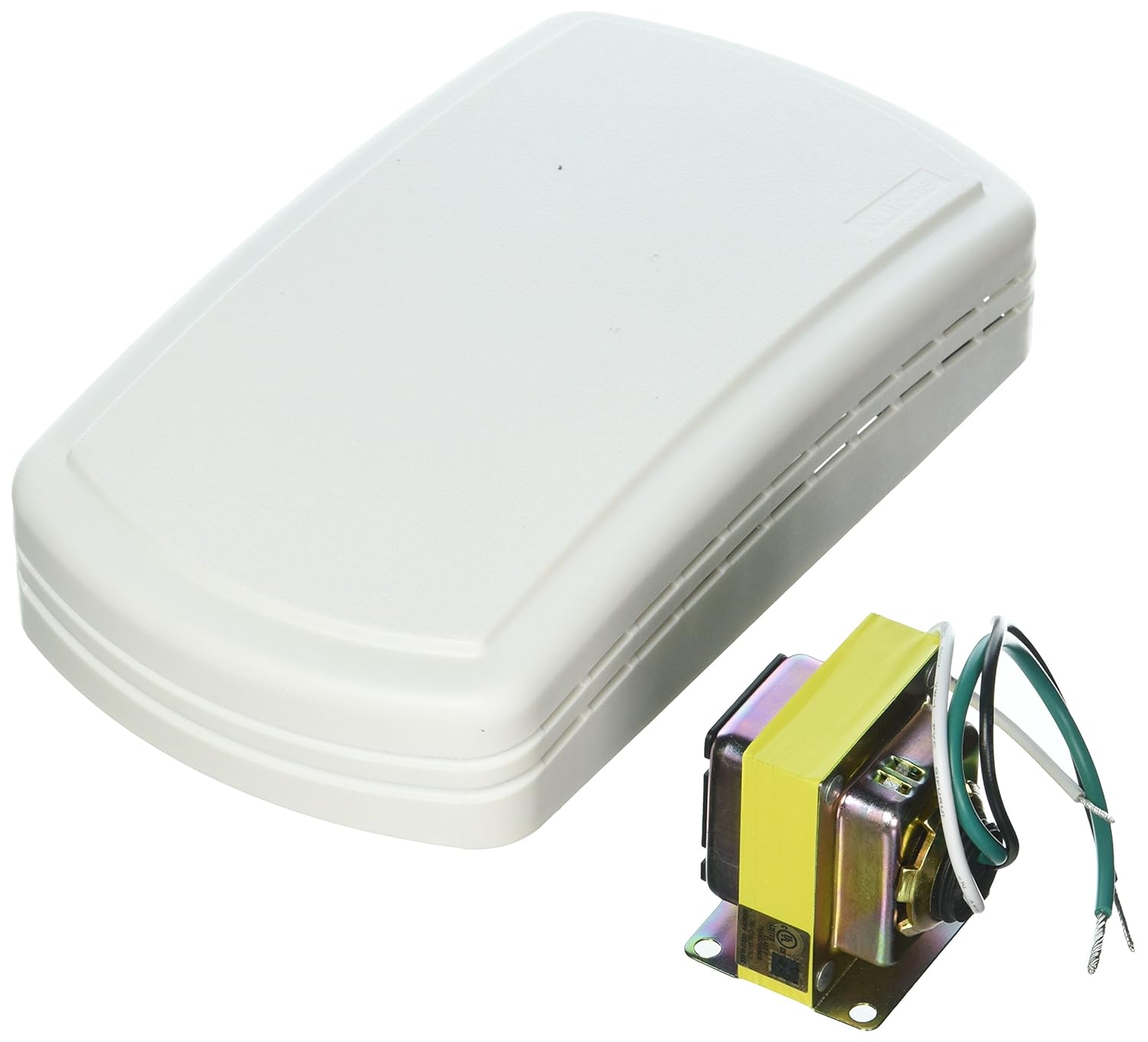 NuTone BK144LCL Chime with One Round Lighted Pushbutton and One