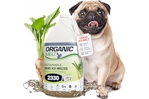 ECO SOLUTIONS Ice Melt Safe for Concrete, Sidewalks, and Driveways – Pet-Friendly Snow Salt and Ice Melter – Organic Melt Liquid De-Icing Product – Eco-Friendly Made from Sugar Beets, 4 Litre Jug (1 gal)