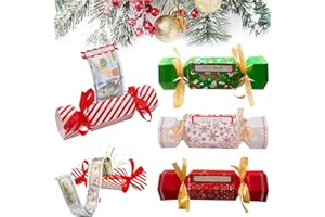 ENSTHEE 4PCS Christmas Money Box for Cash Present Pull, Christmas Surprise Money Pull Pouch, Surprise Money Holder, Candy-Inspired Pull-Out Money Pouch, DIY Christmas Kit for Kids Adults (B, 4PCS)