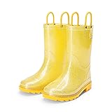 DREAM PAIRS Kids Rain Boots Glitter Boys Girls with