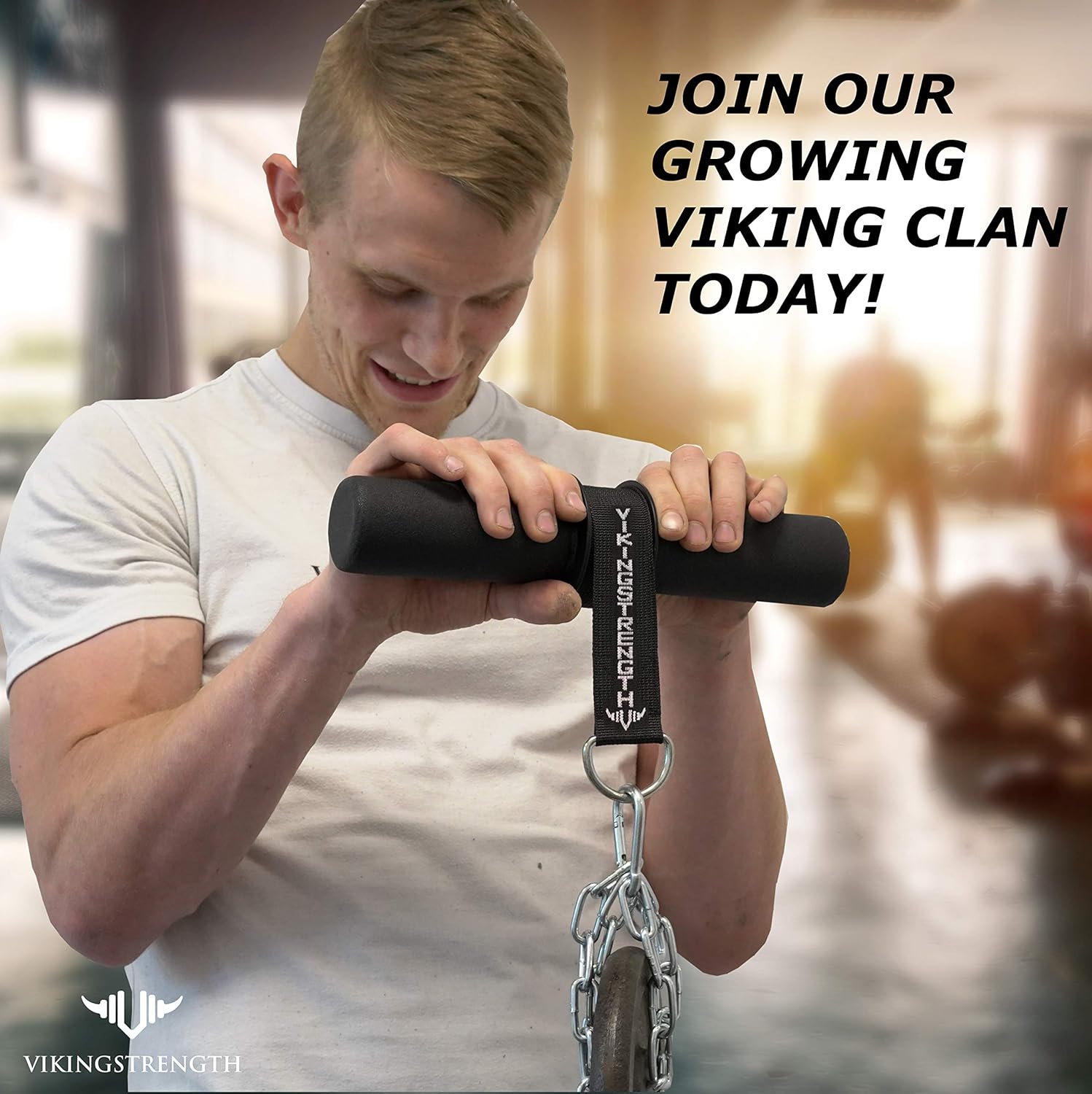 Vikingstrength Forearm Blaster- Fat Thick Grips Forearm Strength Excercise Equipment for Men and Woman. Thick Wrist Roller Grips for Muscle Building and Injury Prevention Hand Grip Strengthener : Sports & Outdoors