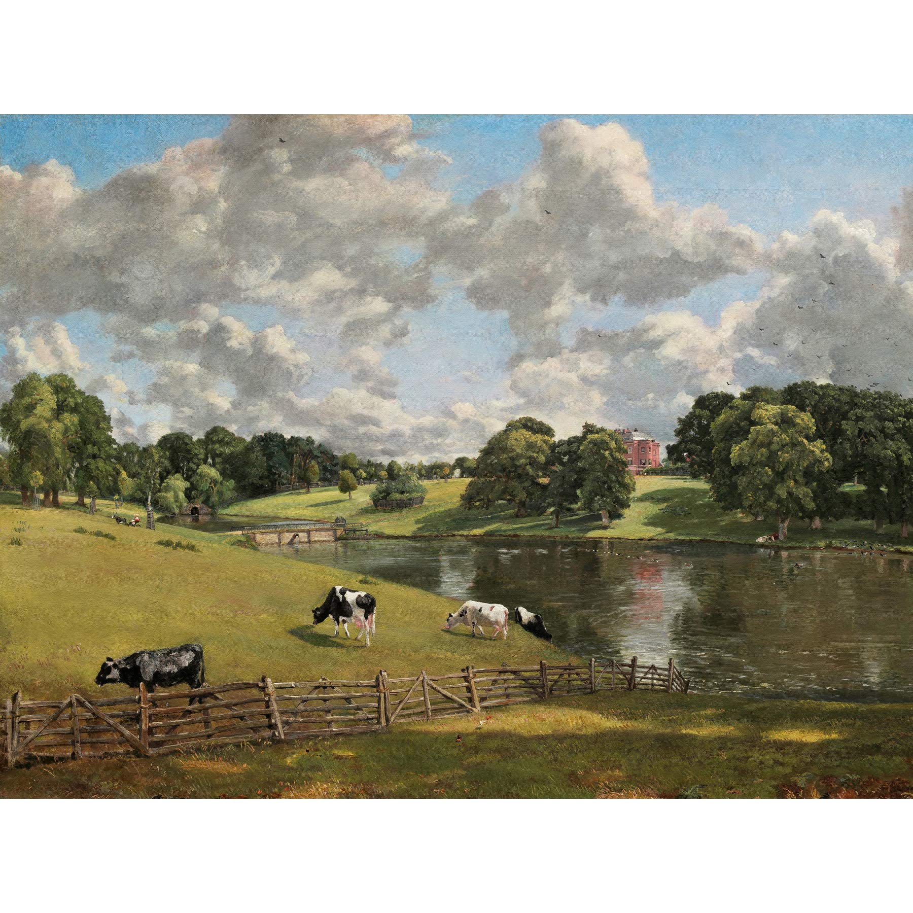 John Constable Wivenhoe Park Essex Cropped Large Art Print Poster Wall Decor Premium Mural