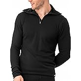 Janus Norse Merino Wool Zip Polo - Thermal, Long Sleeve, Unisex