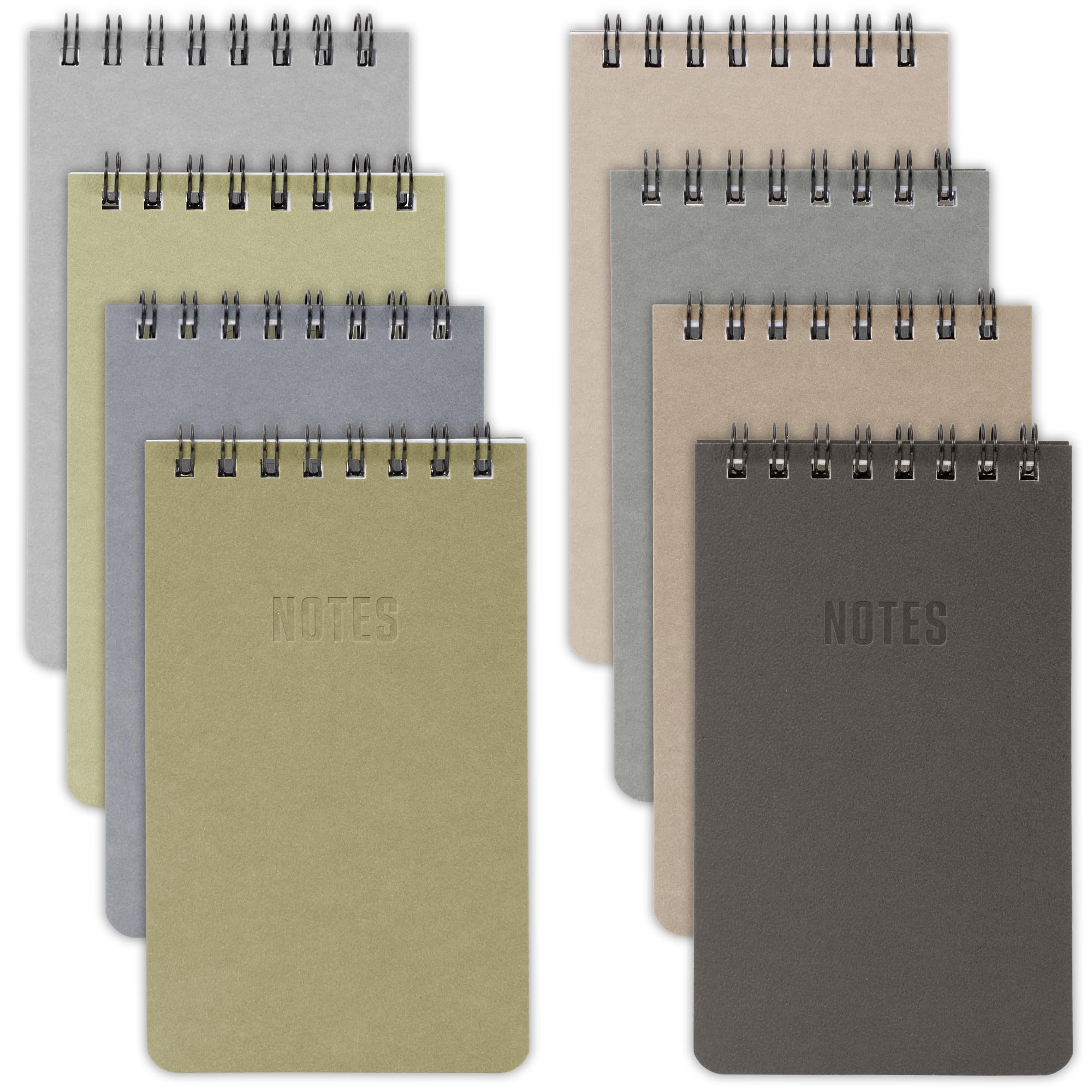 Photo 1 of ZICOTO Aesthetic Pocket Notebooks Set Of 8 - Small 3x5 Spiral Notepads With Lined Pages For Women Or Men - The Perfect Little Mini Pads to Stay Organized and Boost Productivity at Work or School