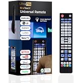 UltraPro Backlit OneTouch Universal Remote Control, Replacement TV Remote | Samsung, LG TV Remote, Vizio, Sony, Roku and More, Easiest Setup Ever U.S. Based Support 80830