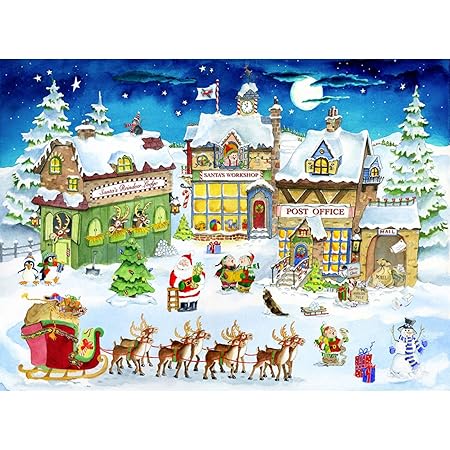Ravensburger christmas collection no.1, christmas market & santa’s Amazon.com: Ravensburger Santa's Village 300 Piece Christmas Puzzle
