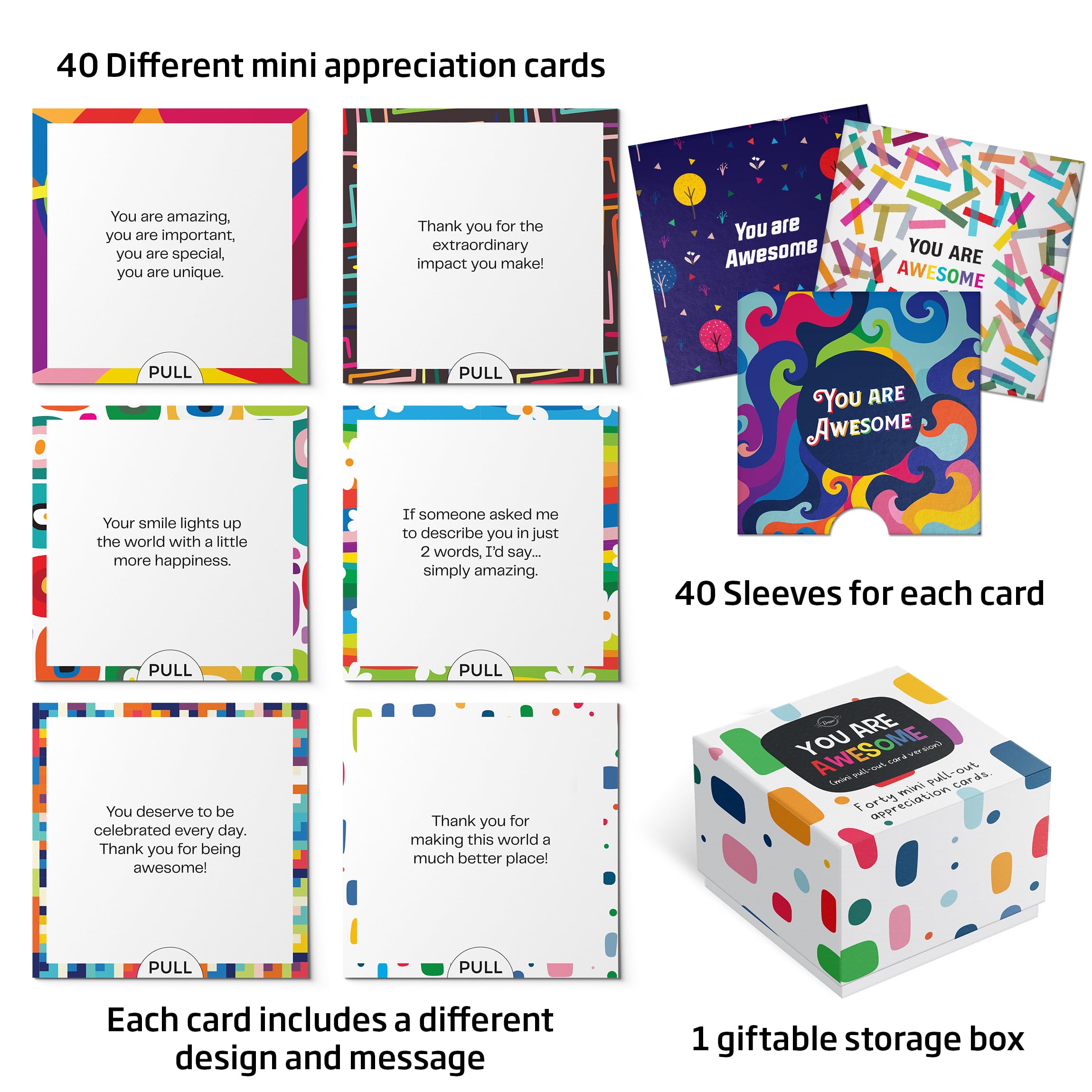 Mua Dessie Awesome Mini Encouragement Cards - 40 Unique Cards w ...