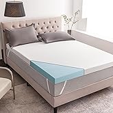 Gel Memory Foam Mattress Topper 3 Inch Queen Size, Breathable Bed Topper with Removable Cover, High-Density Mattress Pad for Pain Relief, No Smell, CertiPUR-US Certified
