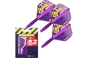 Target Darts Luke Littler World Champion K Flex Flights and Shaft System, No.2 | The Nuke 2025 Edition Kflex, All in One Inte