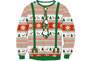 Arvilhill Men's Ugly Christmas Funny Graphic Long Sleeve Unisex Sweatshirt