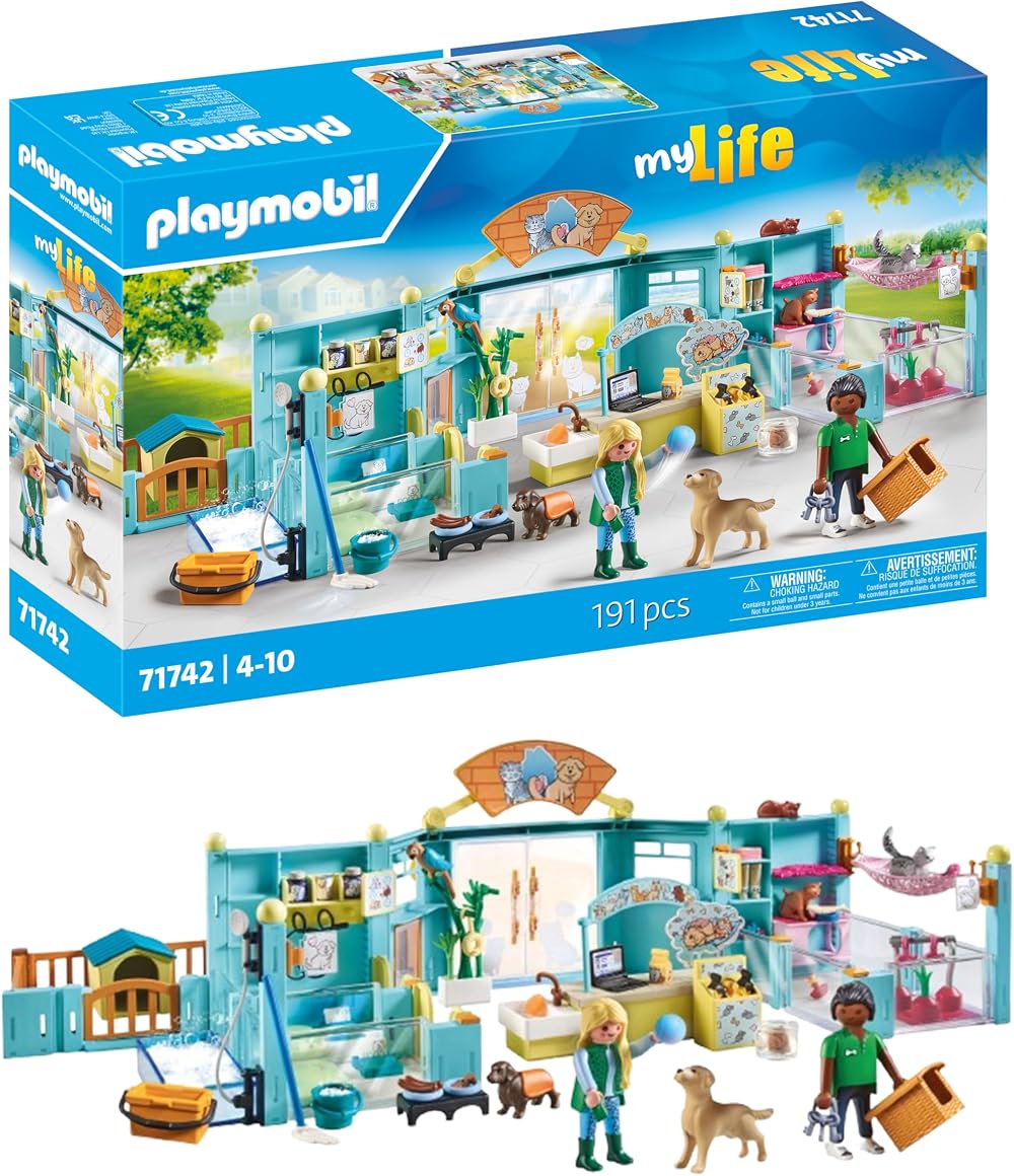 Playmobil My Life Animal Hotel 71742 Toy Set for Kids 4+