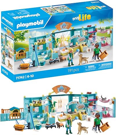 Playmobil My Life Animal Hotel 71742 Toy Set for Kids 4+