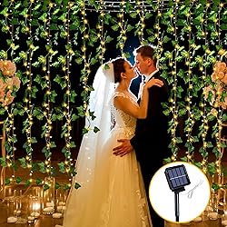 Solar Vine String Lights, 66Ft 200 Led Outdoor