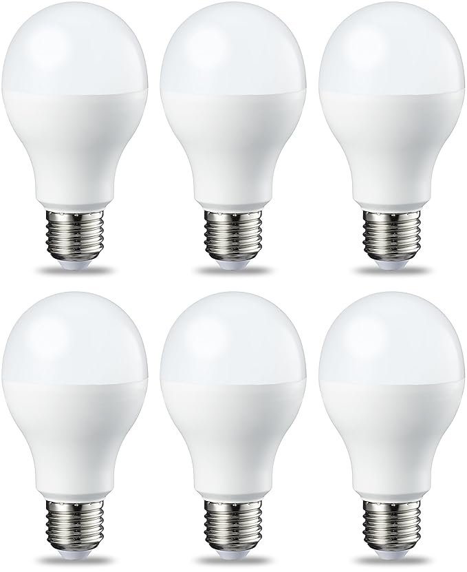 AmazonBasics LED E27 Edison Screw Bulb, 8.5W (equivalent to 60W), Warm
